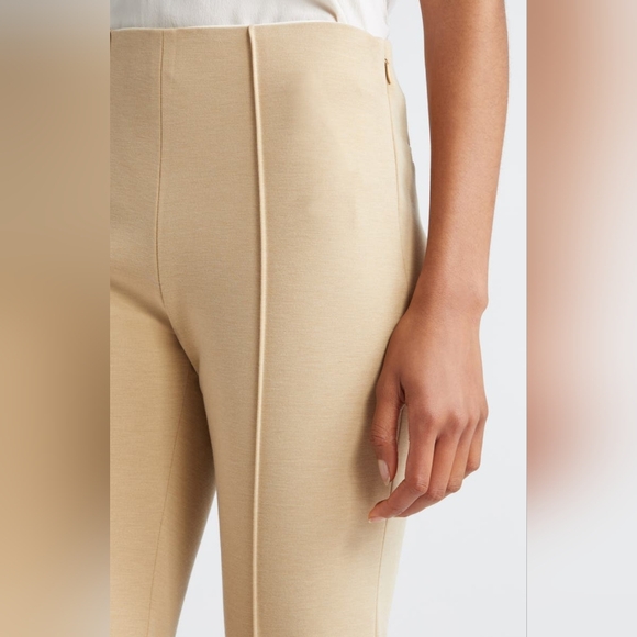 ATM Anthony Thomas Melillo Ponte Knit Kick Flare Stretch Cropped Pants - Picture 4 of 8